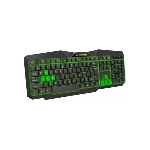 Клавіатура Esperanza EGK201 Green USB LED (EGK201GUA) - зображення 1