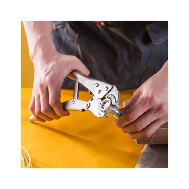 Плоскогубці Deli вигнуті 10" (EDL2001) - picture 3