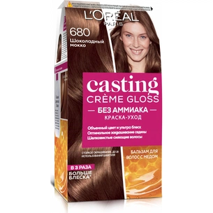 Фарба для волосся L'Oreal Paris Casting Creme Gloss 680 - Шоколадний мокко 120 мл (3600523281497) зображення 1