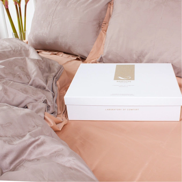 Постельное белье MirSon Satin Жаккард Golden wheat 160х220 (2200005395509) - изображение 3