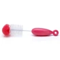 Щіточка для миття пляшечок Suavinex 2 в 1 червона (400275/3) - зменшене зображення 1