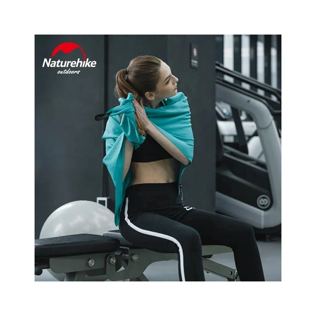 Туристичний рушник Naturehike MJ01 Ultralight NH19Y001-J 80 см х 40 см смарагдовий (6927595735824) - изображение 7