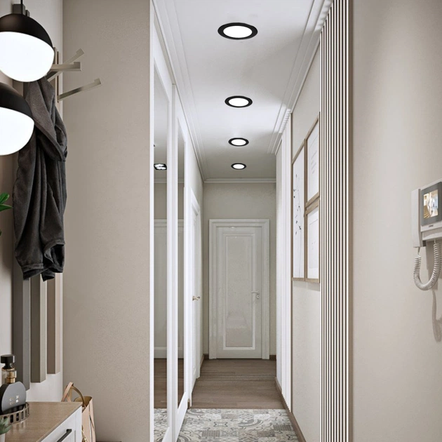 Світильник Eurolamp LED 12W 4000K (LED-DLR-12/4(new)(black)) - зображення 4