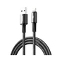 Дата кабель USB 2.0 AM to Lightning 1.2m 3A aluminum alloy braided black Remax (6954851247692) - зменшене зображення 1