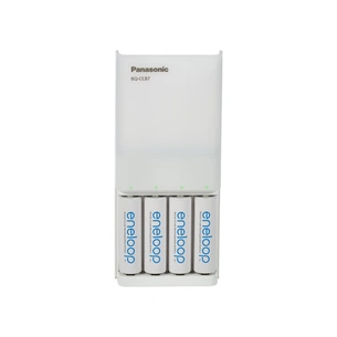 Зарядний пристрій для акумуляторів Panasonic BQ-CC87 USB in/out з функцією Power Bank +4AA 1900 mAh (K-KJ87MCC40USB) зображення 1