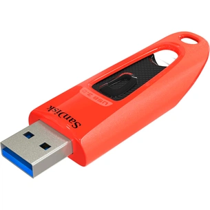 USB флеш накопичувач SanDisk 32Gb Ultra USB 3.0 Red (SDCZ48-032G-U46R) зображення 1