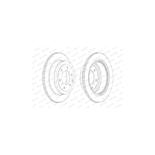 Гальмівний диск FERODO DDF1965C зображення 1
