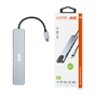 Концентратор 2E USB-C 8-in-1 1xUSB 2.0 + 1xUSB 3.0 + 2xUSB-C PD + HDMI + microSD/SD + 1xRJ45 0.13m gray (2E-W2681) - зменшене зображення 9