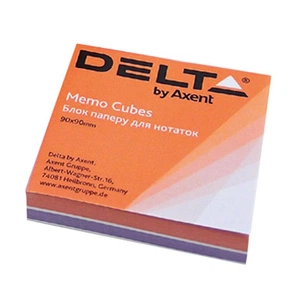 Бумага для заметок Delta by Axent "COLOR" 80Х80Х20мм, unglued (D8021) изображение 1