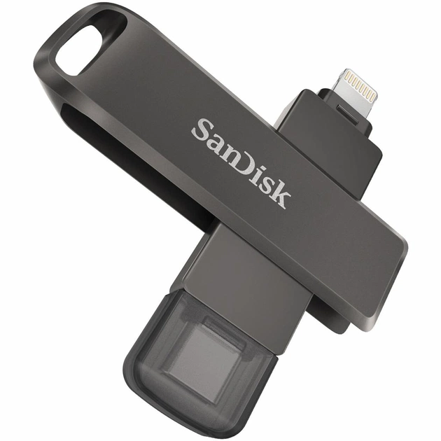 USB флеш накопитель SanDisk 64GB iXpand Drive Luxe Type-C /Lightning (SDIX70N-064G-GN6NN) - изображение 5