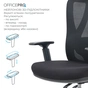 Крісло офісне OfficePro Aero OC490B Black - зменшене зображення 12