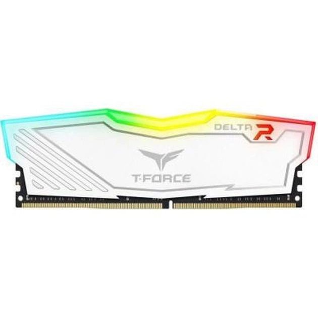 Модуль пам'яті для комп'ютера DDR4 16GB 2400 MHz Delta Series RGB white Team (TF4D416G2400HC15B01) - зображення 1