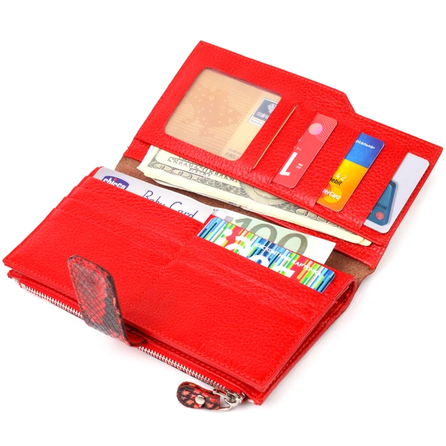 Гаманець Canpellini З натуральної шкіри Різнобарвний (21638) - зображення 6