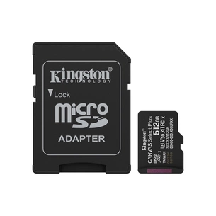 Карта пам'яті Kingston 512GB microSDXC class 10 UHS-I U3 V30 A1 Canvas Select Plus (SDCS3/512GB) изображение 1