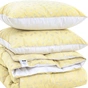 Ковдра MirSon Набір №2159 Bio-Beige Зима 90% пух 172х205 + подушки (2200003025200) - зменшене зображення 1