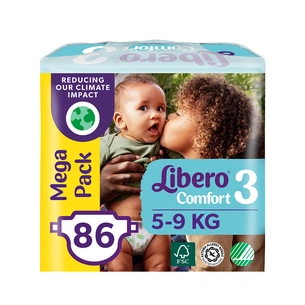 Підгузки Libero Comfort 3 5-9 кг 86 шт (7322541083117) зображення 1