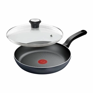 Сковорода Tefal So'' Light 26 см, алюміній, бакеліт, скло, чорний (H0560542_SET) зображення 1
