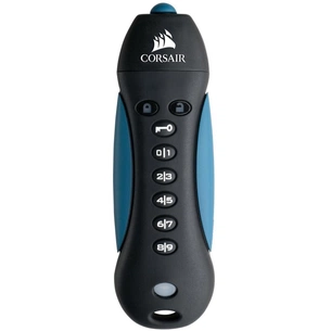 USB флеш накопичувач Corsair 128GB Padlock 3 Blue USB 3.0 (CMFPLA3B-128GB) зображення 1