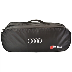 Сумка-органайзер Poputchik в багажник Audi S-Line чорна (03-099-2Д) зображення 1