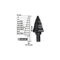 Свердло Milwaukee ступінчасте Step Drill, для електриків PG7-PG21 з кроком 2мм (48899321) - зменшене зображення 2