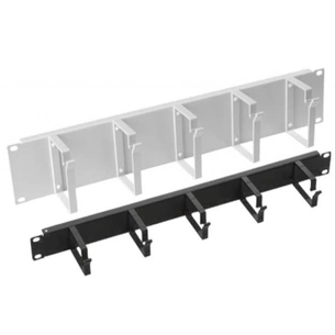 Кабельний організатор Mirsan 19" 2U 5 кілець, RAL 9005 (MR.OKB2U19.01) зображення 1