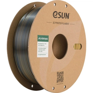 Пластик для 3D-принтера eSUN ePLA-Silk Mystic 1кг, 1.75мм, gold-green-black (ePLA-SilkMystic-P175GGB1) зображення 1