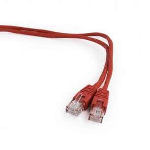 Патч-корд 0.5м, UTP, cat.5e, CCA, red Cablexpert (PP12-0.5M/R) зображення 1