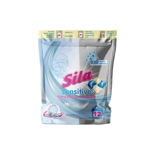 Капсули для прання Sila Sensitive 12 шт. (4823107606083) зображення 1