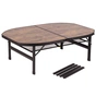 Туристичний стіл Bo-Camp Melrose Oval 120x80 cm Black/Wood look (1404220) - уменьшенное изображение 2