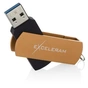 USB флеш накопичувач eXceleram 64GB P2 Series Brown/Black USB 3.1 Gen 1 (EXP2U3BRB64) - зменшене зображення 3