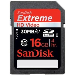Карта пам'яті SanDisk 16Gb SDHC HD Video eXtreme (SDSDX-016G-X46) зображення 1
