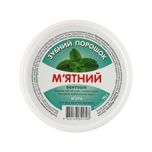 Зубний порошок Triuga Dentogin М'ятний 75 г (4820164641798) зображення 1
