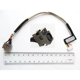 Роз'єм живлення ноутбука з кабелем для HP PJ064 (7.4mm x 5.0mm + center pin), 5(4)-pi Универсальный (A49032) зображення 1