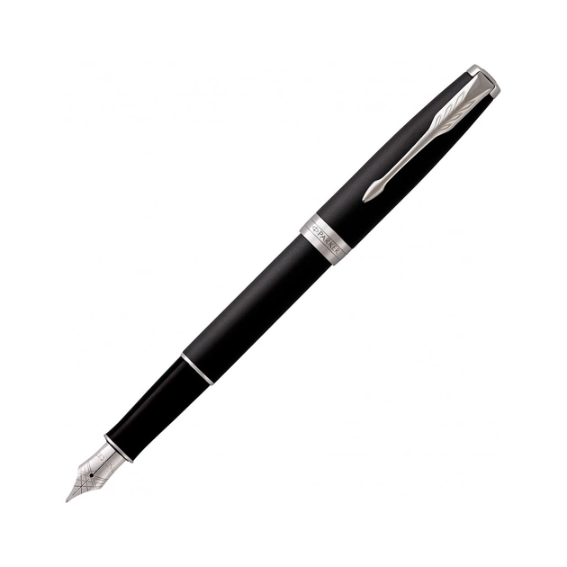 Ручка пір'яна Parker SONNET 17 Matte Black Lacquer CT FP F (84 911) - picture 4