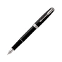 Ручка пір'яна Parker SONNET 17 Matte Black Lacquer CT FP F (84 911) - зменшене зображення 4