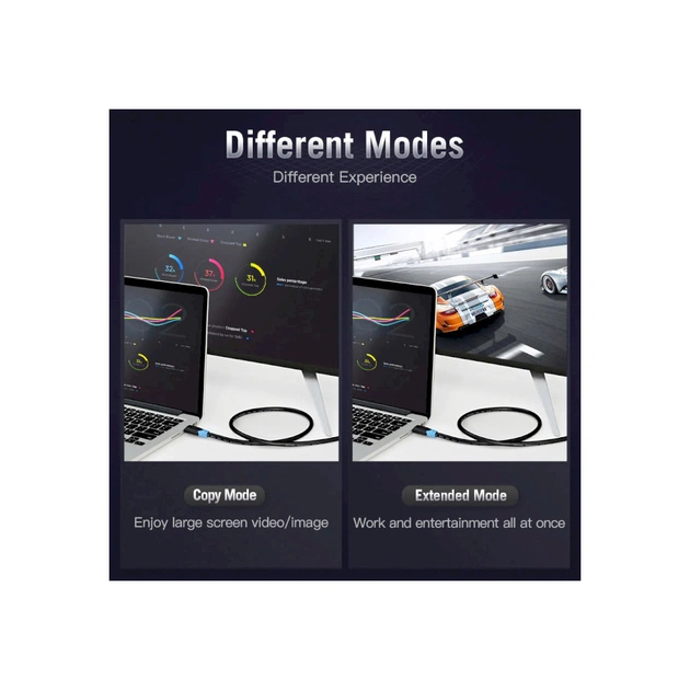 Кабель мультимедійний HDMI M to HDMI M 5.0m V2.0 4K60Hz Vention (AACBJ) - picture 10