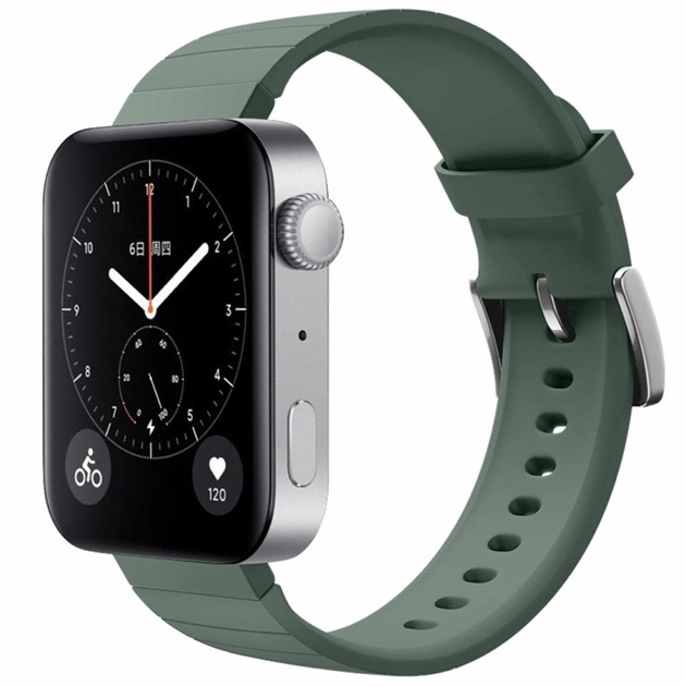 Ремінець до смарт-годинника BeCover Silicone для Xiaomi Mi Watch Pine Green (704517) - изображение 1