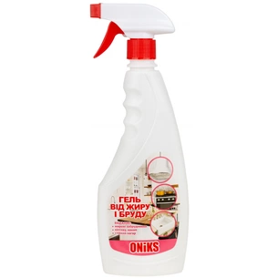 Спрей для чищення кухні Oniks для видалення бруду, жиру, кіптяви та нагару 500 г (4820191760349) зображення 1