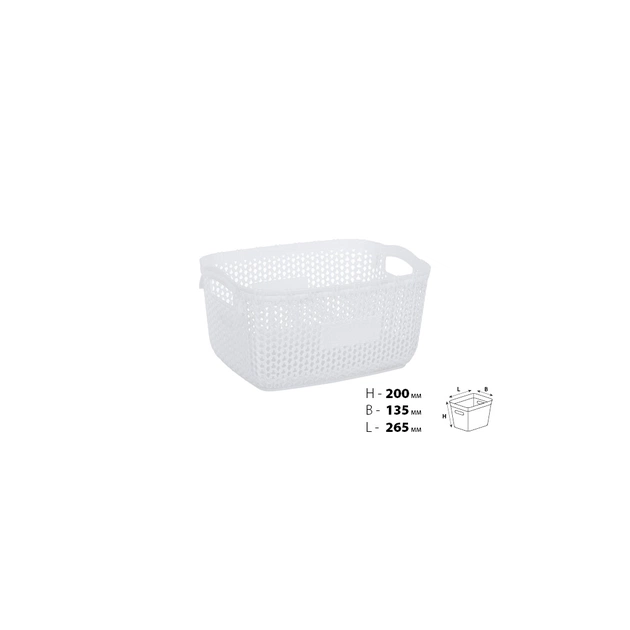 Кошик для зберігання Violet House 1008 Віолетта White 5 л (1008 Віолетта W б/кр. 5 л) - picture 2