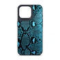 Чохол до мобільного телефона Harder Genuine Snake Apple iPhone 15 Pro Max Dark Blue (ARM76784) - зменшене зображення 1