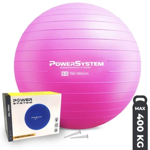М'яч для фітнесу Power System PS-4011 Pro Gymball 55 см Pink (4011PI-0) зображення 1