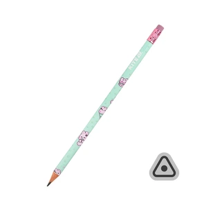 Олівець графітний Kite Feel Good тригранний, з гумкою, НВ (K25-046-2) picture 1