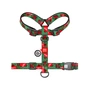 Шлея для собак WAUDOG Nylon з QR-паспортом анатомічна H-подібна "Гранати" пластиковий фастекс XL (323-4052) - зменшене зображення 2