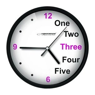 Настінний годинник Esperanza Wall Clock Prague 20 см Black (EHC014K) зображення 1