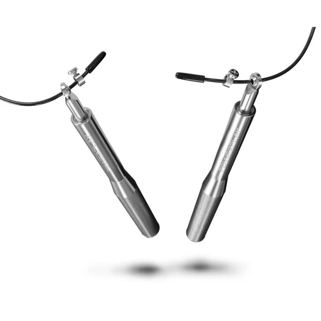 Скакалка PowerPlay 4207 швидкісна алюмінієва Срібна (PP_4207_Silver) - picture 5