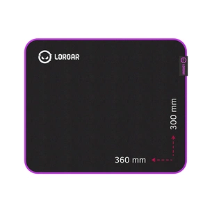 Килимок для мишки Lorgar Main 313 Black/Purple (LRG-GMP313) зображення 1