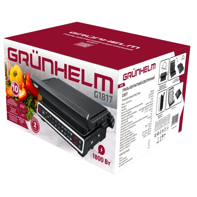 Электрогриль Grunhelm G1817 - изображение 9