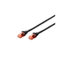 Патч-корд 3м, UTP, cat.6, CCA, AWG 26/7, PVC, black Digitus (DK-1612-030/BL) - зменшене зображення 1