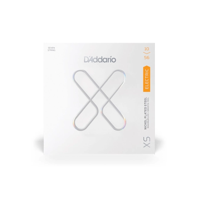 Струны для гитары D'Addario XS Coated Electric Guitar Strings Regular Light 7-String (10-56) (XSE1056) - изображение 1