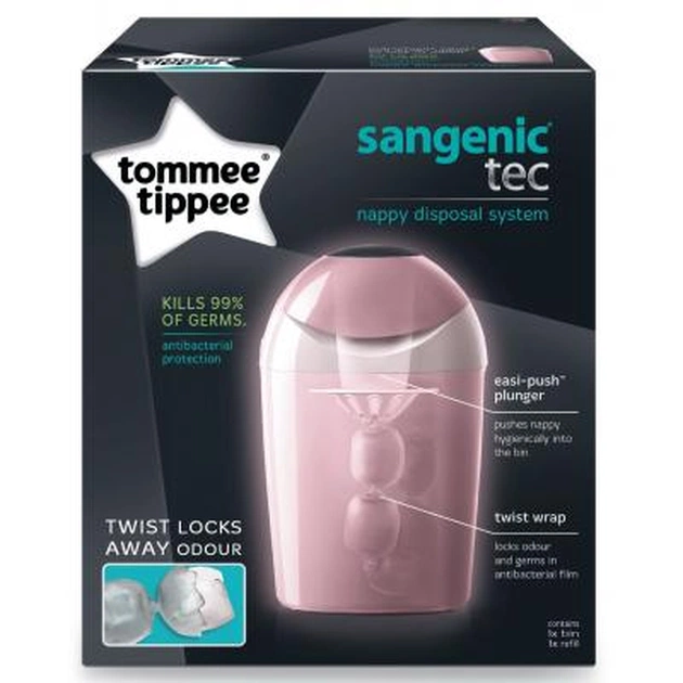 Накопичувач підгузників Tommee Tippee Sangenic Tec рожевий (30126) - зображення 3